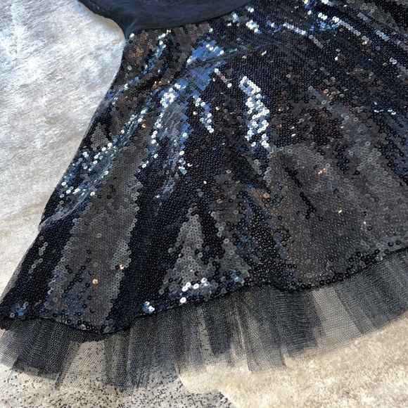 ARK & CO. ANTHOPOLOGIE Womens Sequin One Shoulder Mini Dress - Picture 2 of 5